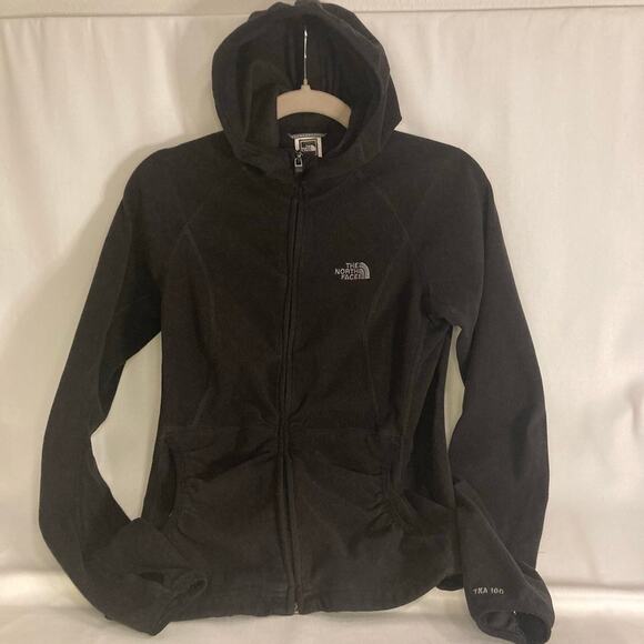 The North Face Full Zip Hooded Jacket Black Womens Size Extra Small - Picture 1 of 6